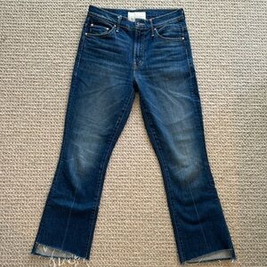 Mother Superior Jeans The Insider Crop Step Fray Wash: Bad Reputation